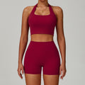 The All-Day Movement Set (Includes Zip-Up Jacket + High-Rise Shorts + Halter Crop)